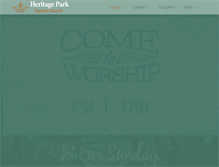 Tablet Screenshot of heritagepark.org